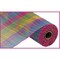 10" Small Check Fabric Mesh Ribbon: Hot Pink, Green, Yellow, Lavender, Turquoise